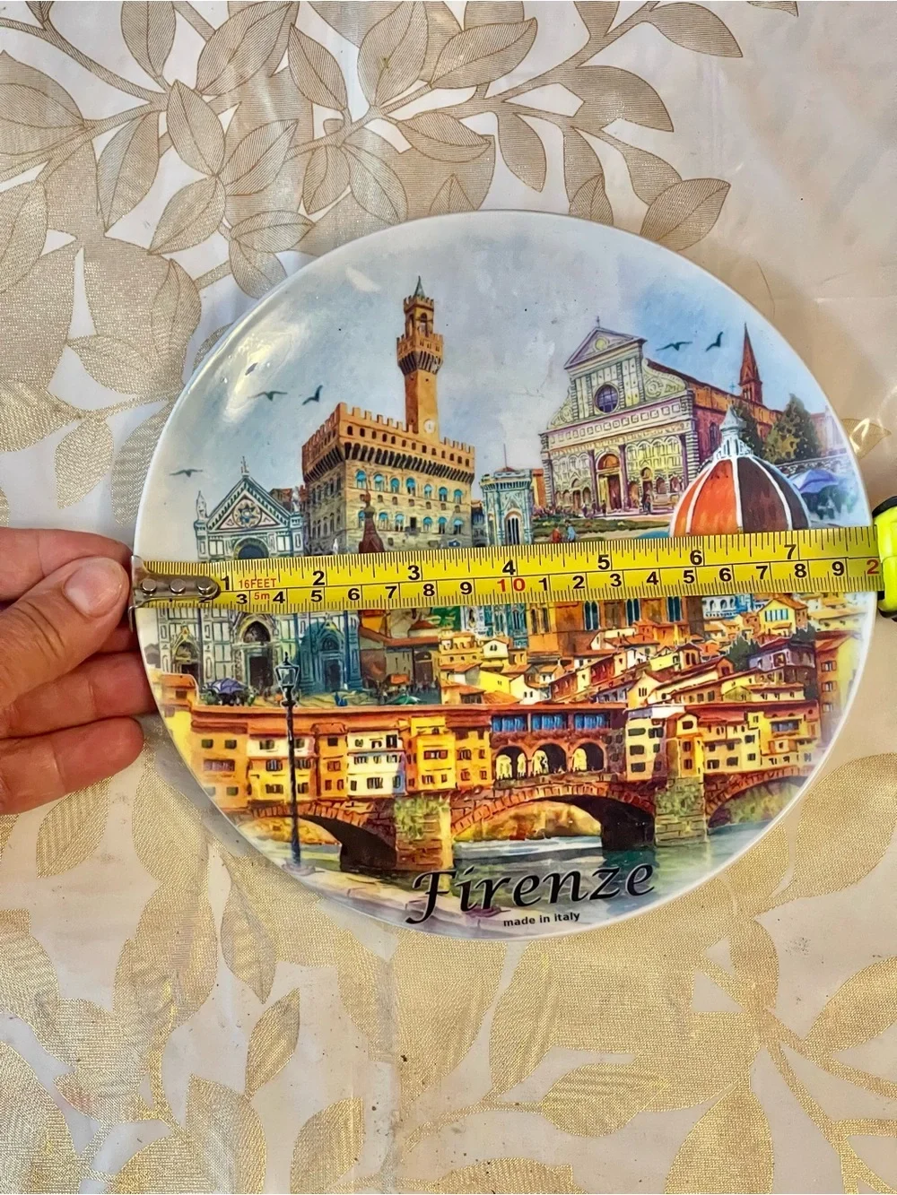 Firenze Florence ITALY souvenir CERAMIC plate Platter